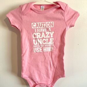 Baby Essentials Pink Bodysuit with Fun Text 6 Months